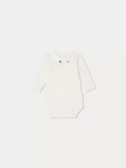 Bonpoint Septembre Bodysuit Red |Newborn & Baby Onesies And Pajamas