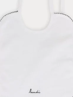 Bonpoint Set Of Embroidered Bibs White |Newborn & Baby Childcare