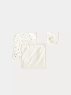 Bonpoint Set Of Two Double Cotton Squares For Baby Gold |Newborn & Baby Childcare