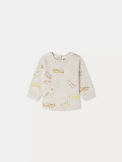 Bonpoint Sweat Benjamine Blanc |Newborn & Baby Sweaters And Cardigans