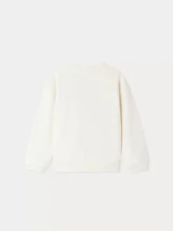 Bonpoint Sweat Fleurette Upb Ivoire |Child Sweatshirts