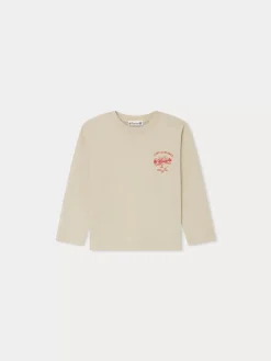 Bonpoint Tadda Long-Sleeved T-Shirt Verdigris |Child Tops