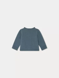 Bonpoint Tahiel Cardigan Northern Blue |Newborn & Baby Sweaters And Cardigans