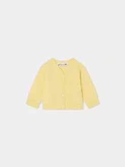 Bonpoint Tahiel Cardigan Yellow |Newborn & Baby Sweaters And Cardigans