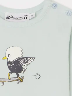 Bonpoint Tahsin T-Shirt Sky |Newborn & Baby Tops