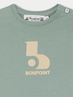 Bonpoint Tahsin T-Shirt Verdigris |Newborn & Baby Tops