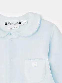 Bonpoint Talou Pajamas Gray Blue |Newborn & Baby Onesies And Pajamas