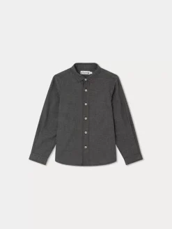 Bonpoint Tangui Shirt Medium Gray |Child Tops