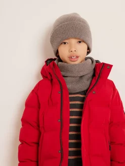 Bonpoint Tatodine Ribbed Snood Brown |Child Accessories