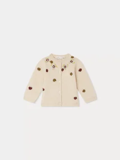 Bonpoint Telnie Cardigan Vanilla |Newborn & Baby Sweaters And Cardigans