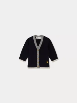Bonpoint Teotim Cardigan Navy |Newborn & Baby Sweaters And Cardigans