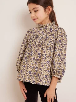 Bonpoint Tess Blouse Beige |Child Tops