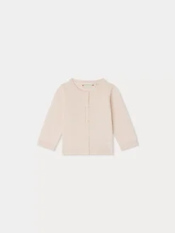 Bonpoint Teyana Cardigan Powdered Rose |Newborn & Baby Sweaters And Cardigans