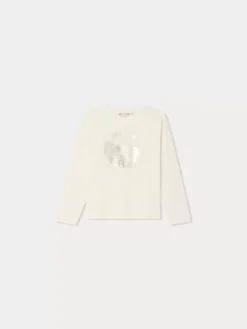 Bonpoint Theia Long-Sleeved T-Shirt White Milk |Child Tops