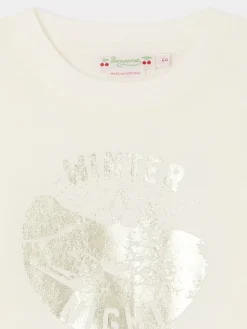Bonpoint Theia Long-Sleeved T-Shirt White Milk |Child Tops