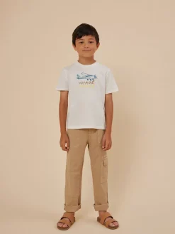 Bonpoint Thibald T-Shirt White Milk |Child Tops