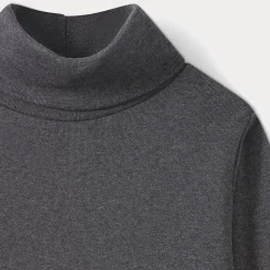 Bonpoint Thin Turtleneck Sweater Dark Heathered Gray |Child Tops