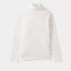 Bonpoint Thin Turtleneck Sweater Milk White |Child Tops