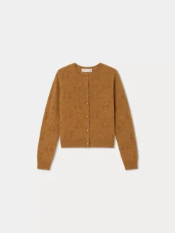 Bonpoint Thindra Cardigan Camel |Child Cardigans And Sweaters