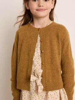 Bonpoint Thindra Cardigan Camel |Child Cardigans And Sweaters