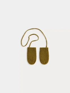 Bonpoint Thuri Mittens Light Khaki |Newborn & Baby Accessories