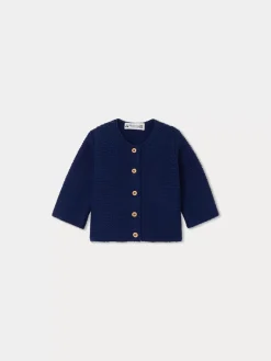Bonpoint Tiany Cardigan Navy |Newborn & Baby Sweaters And Cardigans