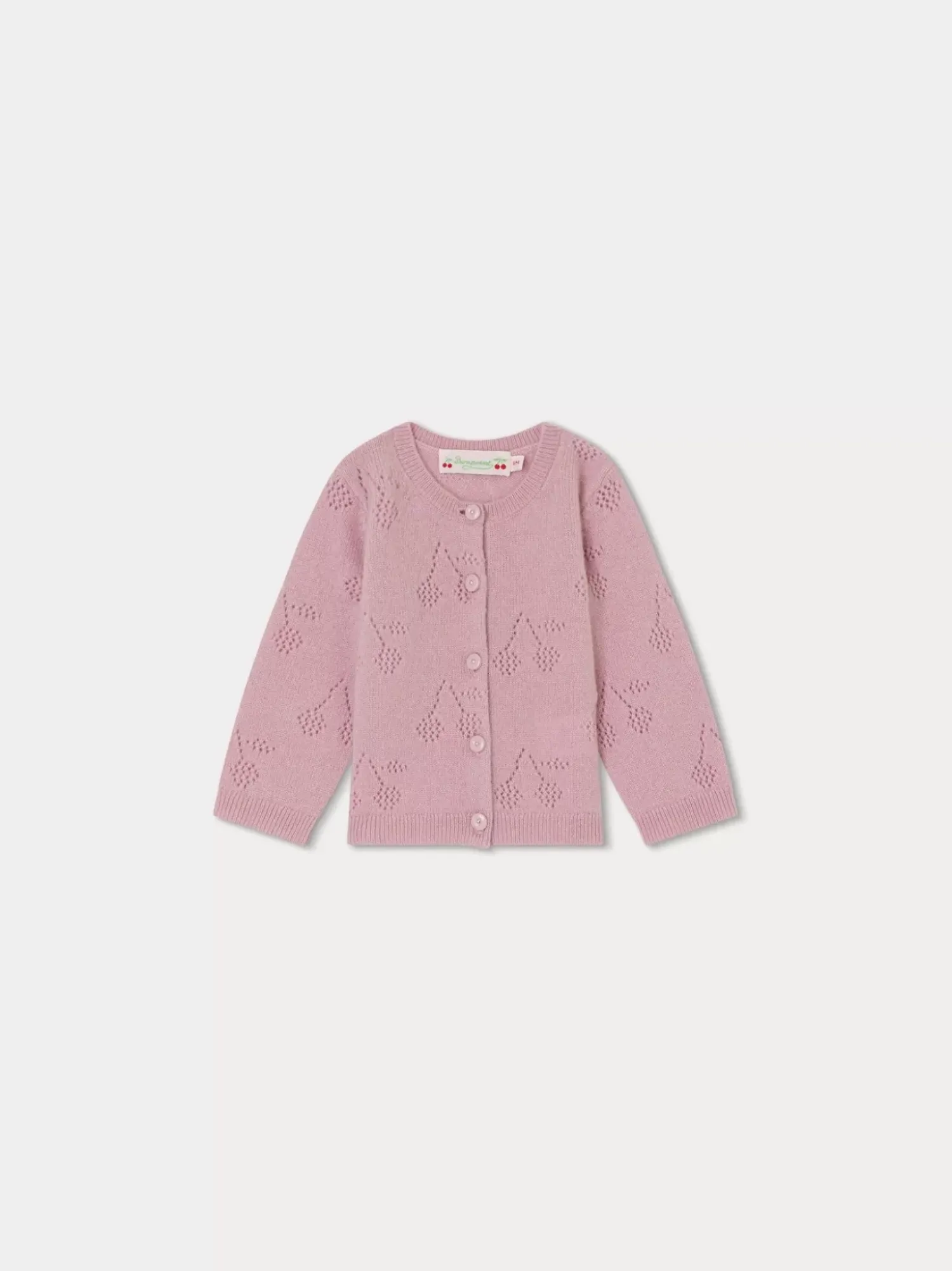 Bonpoint Tibile Cardigan Peony |Newborn & Baby Sweaters And Cardigans