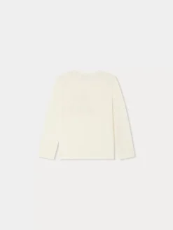 Bonpoint Tidjiane Long-Sleeved T-Shirt Ecru |Child Tops