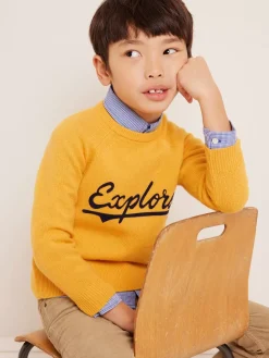 Bonpoint Tiego Sweater Orange |Child Cardigans And Sweaters