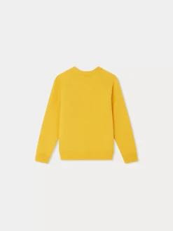 Bonpoint Tiego Sweater Orange |Child Cardigans And Sweaters