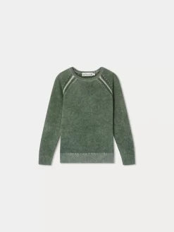 Bonpoint Tiego Sweater Verdigris |Child Cardigans And Sweaters