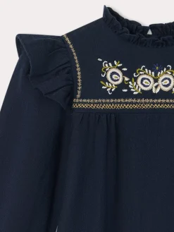 Bonpoint Tilia Dress Navy |Child Dresses