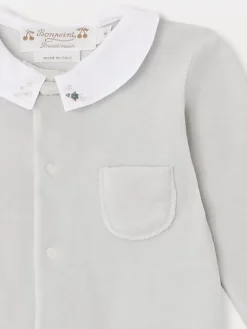 Bonpoint Tilouan Pajamas Thunder Blue |Newborn & Baby Onesies And Pajamas