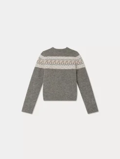 Bonpoint Tinoa Sweater Dark Grey |Child Cardigans And Sweaters