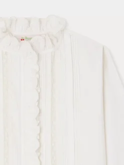Bonpoint Tivi Blouse Milk White |Child Tops