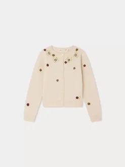 Bonpoint Toesie Cardigan Vanilla |Child Cardigans And Sweaters