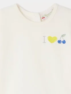 Bonpoint T-Shirt Cira Blanc Lait |Newborn & Baby Tops
