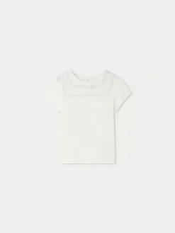 Bonpoint T-Shirt Fina Blanc Lait |Child Tops