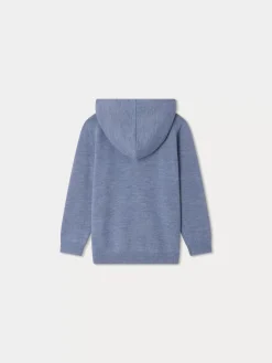 Bonpoint Tylcy Cardigan Gray Blue |Child Cardigans And Sweaters