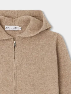 Bonpoint Tylcy Cardigan Praline |Child Cardigans And Sweaters