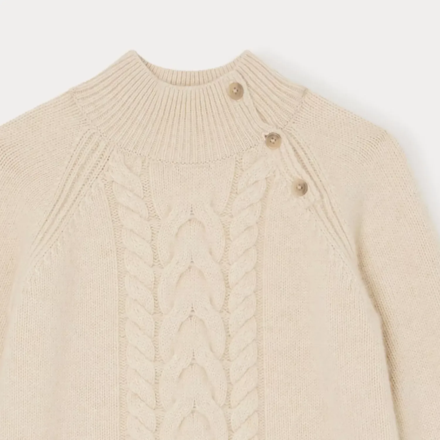 Bonpoint Tyoto Sweater Natural |Child Cardigans And Sweaters