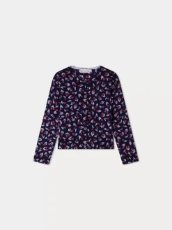 Bonpoint Tyra Cardigan Navy |Child Cardigans And Sweaters